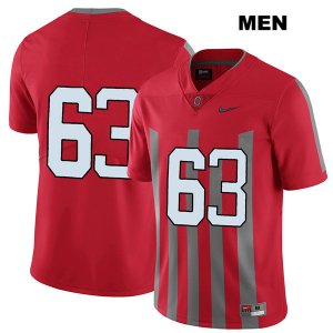 Men's NCAA Ohio State Buckeyes Kevin Woidke #63 College Stitched Elite No Name Authentic Nike Red Football Jersey UW20A71IZ